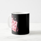 Mug Playing Cards 6 7 Of Hearts 67 Six Seven Bow Valen (Devant gauche)