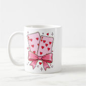 Mug Playing Cards 6 7 Of Hearts 67 Six Seven Meme Bow  (Gauche)