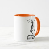 Mug Please Be Halloween Spooky Season Skeleton Bones (Devant droit)