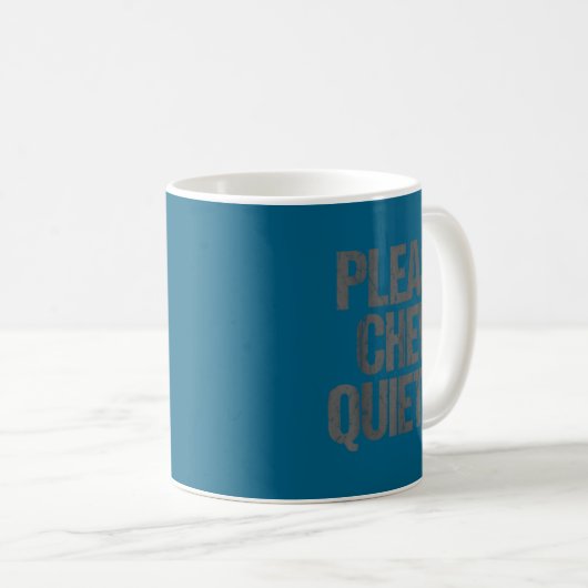 Mug Please Chew Quieter Funny Introvert  (Devant droit)