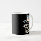 Mug Please Chew Quieter Funny Introvert Christmas Bird (Devant droit)