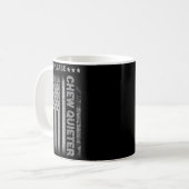 Mug Please Chew Quieter Funny Introvert Usa Flag Vinta (Devant gauche)