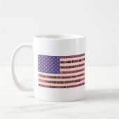 Mug Pledge of Allegiance Flag (Gauche)