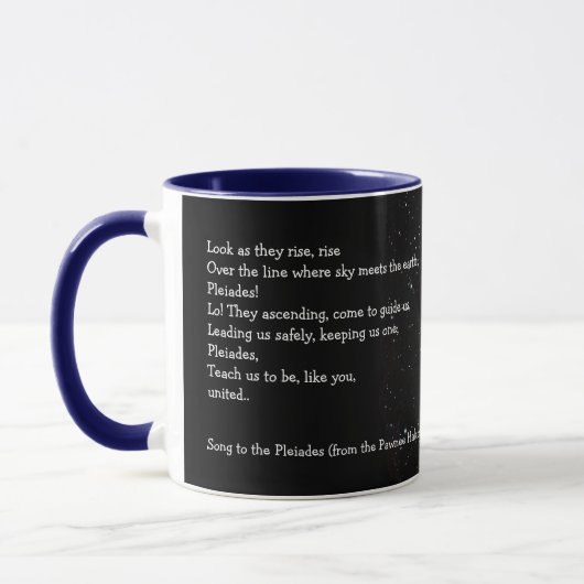 Mug Pleiades (texte personnalisable) (Gauche)
