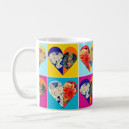 Mug plein de coeurs (Gauche)