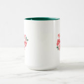Mug Plein d'esprit de vacances - Typographie festive (Centre)