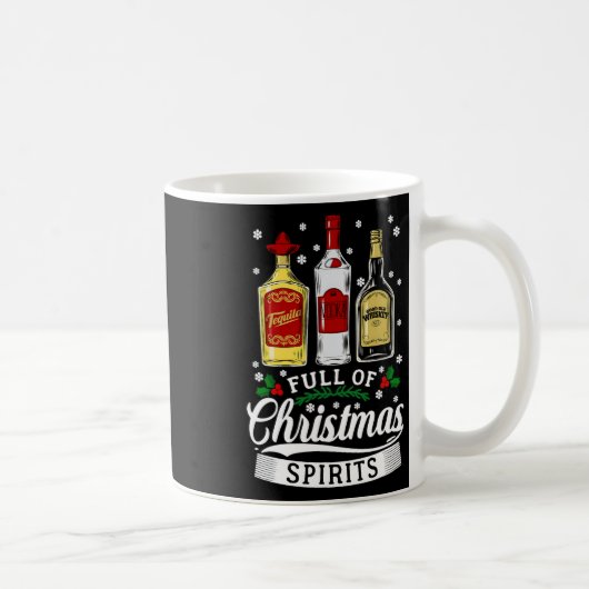 Mug Plein d'esprits de Noël Vodka Tequila Whiskey Xm (Droite)