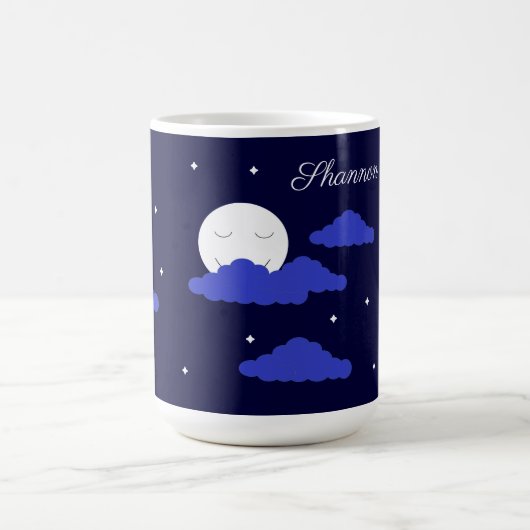 Mug Pleine Lune à Minuit et Étoiles : (Centre)