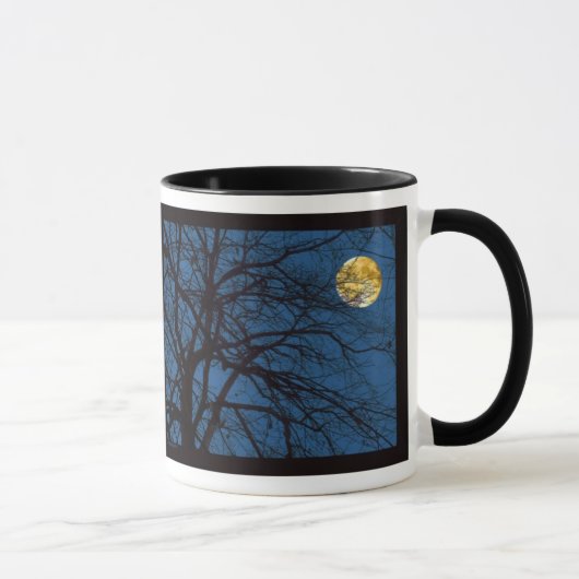 Mug Pleine lune de branches d'arbre (Droite)