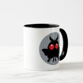Mug Pleine Lune de Malheur Mignon Cryptide Mothman (Devant droit)