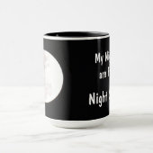 Mug Pleine lune de nuit Shift Photographie Noir (Centre)