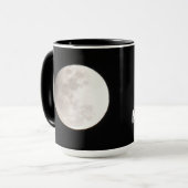 Mug Pleine lune de nuit Shift Photographie Noir (Devant gauche)