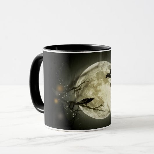 Mug Pleine lune d'Halloween (Devant gauche)