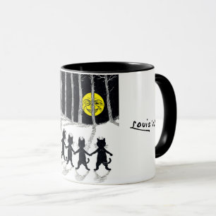 Mug Pleine lune et chats, Louis Wain