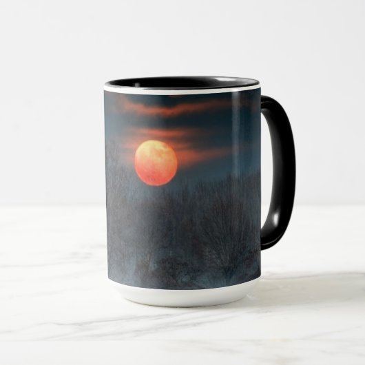 Mug Pleine lune | Novembre à Scalenghe, Italie (Devant droit)
