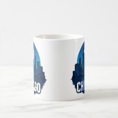 Mug Pleine lune Skyline de Chicago (Centre)