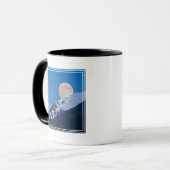 Mug Pleine lune Sur Alyeska Station De Ski, Alaska (Devant gauche)