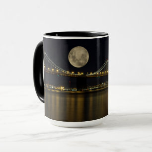 Mug Pleine lune sur le pont Bay
