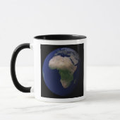 Mug Pleine Terre montrant l'Afrique, l'Europe et le Mo (Gauche)