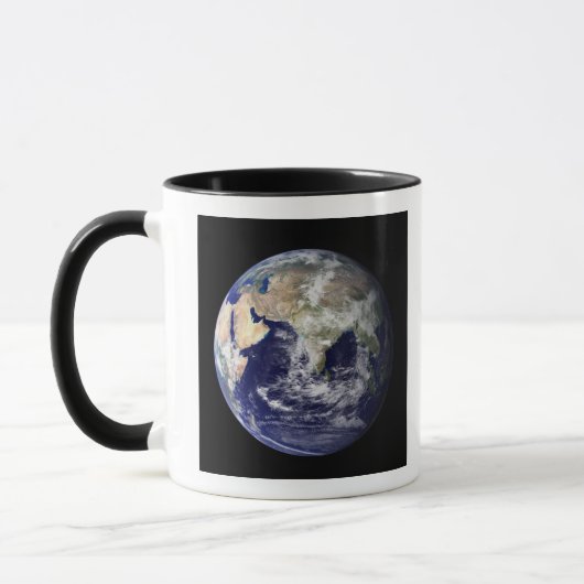 Mug Pleine Terre montrant l'Europe et l'Asie (Gauche)