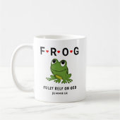 Mug Pleinement confiance sur Dieu Coeurs de grenouille (Gauche)