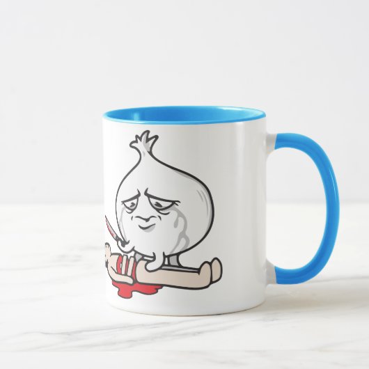 Mug Pleurage D'Oignon Drôle, Coupe L'Homme (Droite)