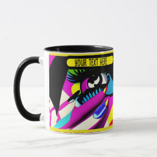 Mug pleurant pour vous pshycodelic modifiable