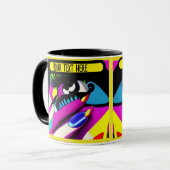 Mug pleurant pour vous pshycodelic modifiable (Devant gauche)