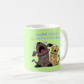 Mug Pleurer sur un chien et un chat - Quelle honte de  (Devant droit)