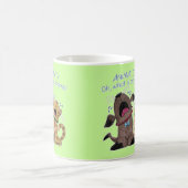 Mug Pleurer sur un chien et un chat - Quelle honte de  (Centre)