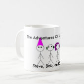 Mug plomb steve et shannon, Steve, Bob, et Shannon,… (Devant gauche)