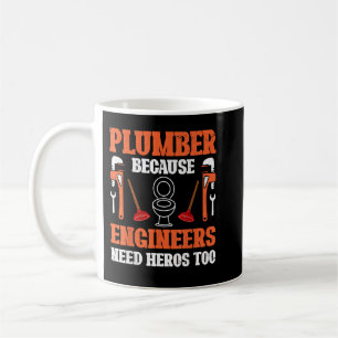 Mug Plomber Hero Plumbing Pipe Pipefitter Graphisme