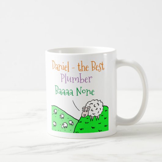 Mug Plomberie de conception de mouton (Droite)