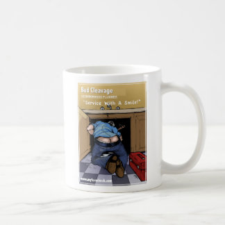 Mug Plombier de myFarcebook.com de décolleté de