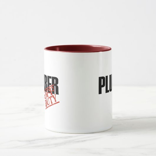 Mug Plombier QUI N'EST PAS DE SERVICE (Centre)