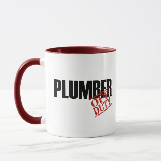 Mug Plombier QUI N'EST PAS DE SERVICE (Gauche)