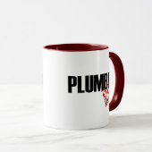 Mug Plombier QUI N'EST PAS DE SERVICE (Devant droit)