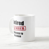 Mug Plombier retraité (Devant gauche)