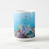 Mug Plongée à l'air avec le récif et le corail colorés (Centre)