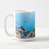 Mug Plongée à l'air avec le récif et le corail colorés (Gauche)