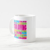 Mug Plongée à l'air colorée (Devant gauche)
