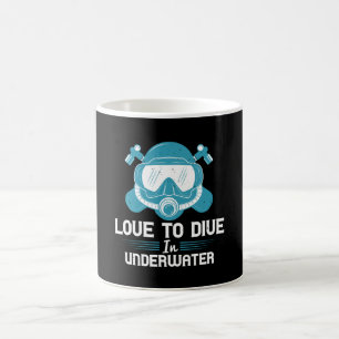 Mug Plongée - Amour À Plonger Sous L'Eau