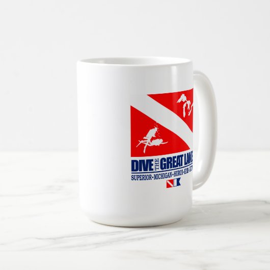 Mug Plongée dans les Grands Lacs (Devant droit)