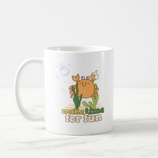 Mug Plongée de crabe caricaturale promouvant la joie e