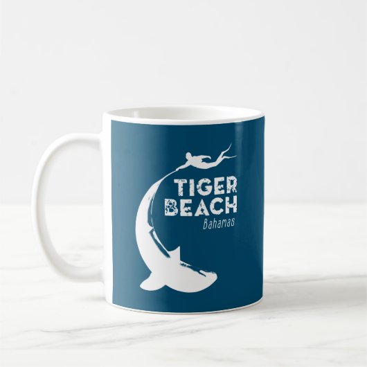 Mug Plongée de requins à Tiger Beach (Gauche)