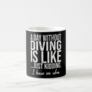 Mug Plongée drôle idée cadeau sportif