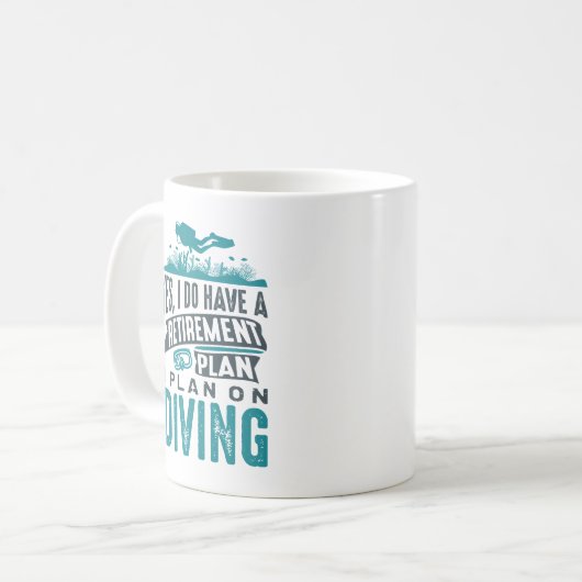 Mug Plongée du régime de retraite (Devant gauche)