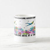 Mug Plongée en apnée à la poursuite d'aventures une pl (Centre)