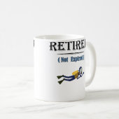 Mug Plongée en scaphandre à la retraite mais pas expir (Devant droit)