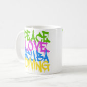 Mug Plongée en scaphandre amour paix (Devant gauche)